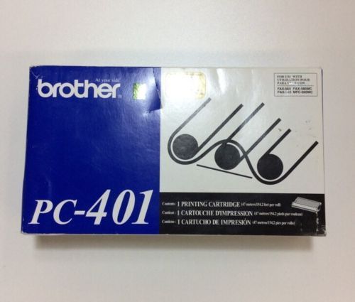 Genuine Brother PC-401 PC401 Fax Print Cartridge Sealed FAX-560 565 580MC 660MC