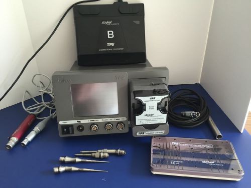 STRYKER TPS IRRIG CONSOLE 5100-50, FOOTSWITCH, HUMMER HANDPIECE, &amp; ACCESSORIES