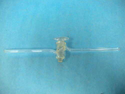 Pyrex Lab Glass 2mm Oblique Bore with Stopcock 10&#034; Length