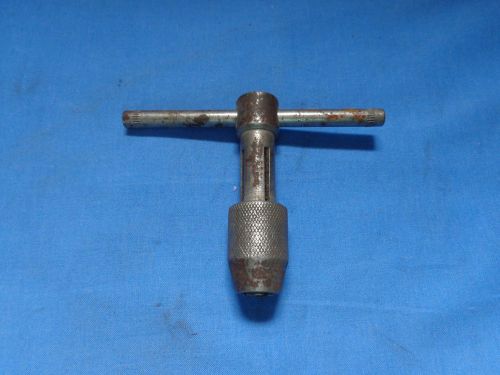GOOD USED TAP HANDLE wrench machinist tapping tool 1/4&#034; to 1/2&#034; MFG NOT MARKED
