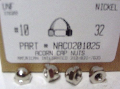#10-32 Acorn Cap Nuts Zinc Alloy Nickel Plated (35)