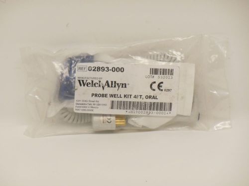 (New) Welch Allyn 02893-000 Probe Well Kit 4 Ft, Oral