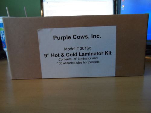 PURPLE COWS MODEL 3016C 9 INCH HOT AND COLD LAMINATOR KIT **NEW OTHER**