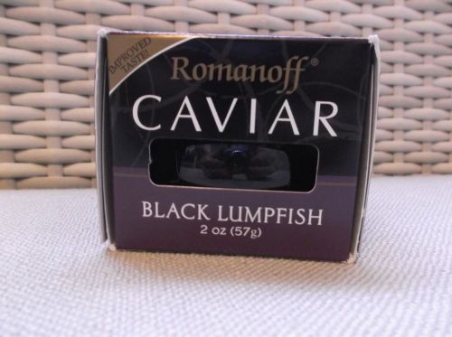 Romanoff Caviar Black Lumpfish, 2 Ounce Jar