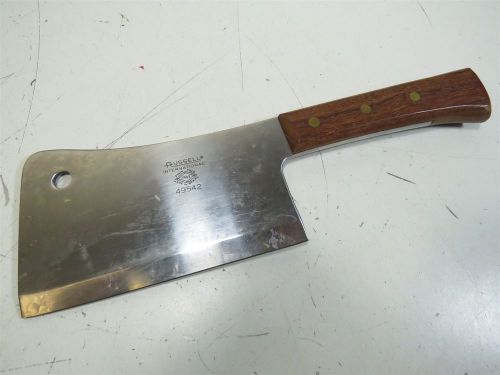 Vintage dexter russell international cleaver 6 1/4&#034; blade - model 49542 for sale