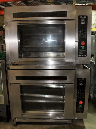 2007 hardt inferno 3000 gas rotisserie oven double stack for sale