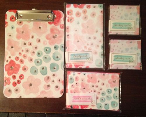 Target One Spot Watercolor Lot Clipboard Notecards Listpad Sticky Notes New