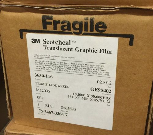 3M SCOTCHCAL TRANSLUCENT GRAPHIC FILM - BRIGHT JADE GREEN - ****NEW****