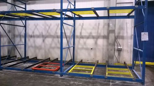 Used Structural Push Back Rack 3 deep 2 High 2 wide/bay heavy duty pallet rack