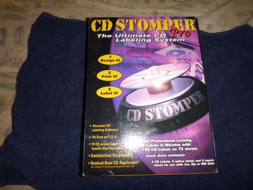 CD Stomper Pro CD Labeling System Click&#039; N Design 3D New - sealed