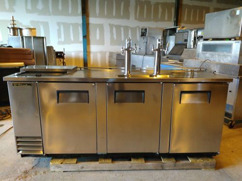 True TDD-4CT-S 90&#034; S/S Four Keg Club Top Beer Dispenser with Six Taps # 1145