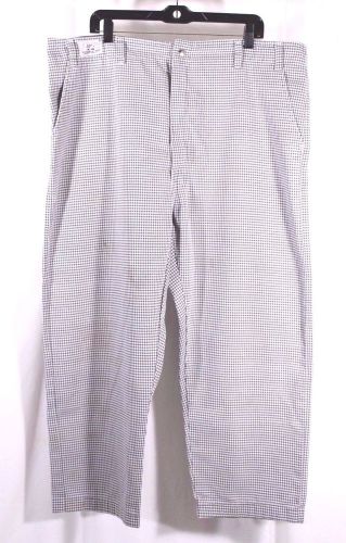 Uniforms to You Size 44 x 26 Checkered Chef Pants Poly Cotton Blend