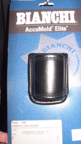 Bianchi accumold elite compact light holder size 2  plain leather for sale