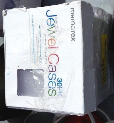 (2) Pack Memorex Clear Slim CD Jewel Cases &#034;Best Deal&#034; 60 Total