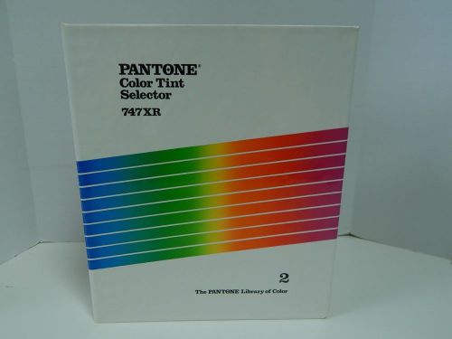 Pantone Color Tint Selector Pantone Library of Color 2 Ring Binder Excellent