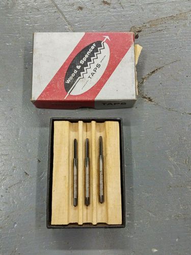 (3)NOS WOOD &amp; SPENCER MACHINIST TAPS 4-40 NC HSG H2 WITH ORIGINAL BOX