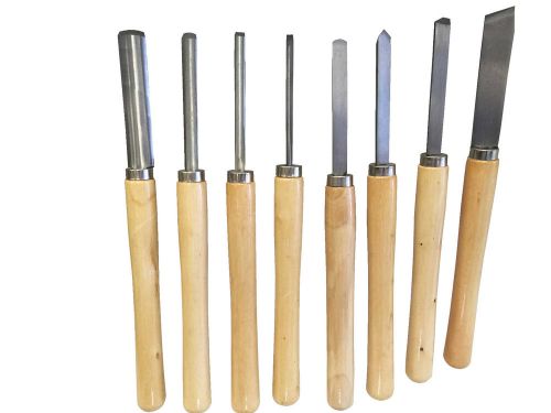 New 8pc wood lathe chisel set turning tool wood working gouge skew parting spear for sale