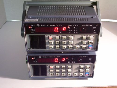 ROHDE &amp; SCHWARZ MILLIVOLT AND POWER METERS   TWO BOTH WORKING