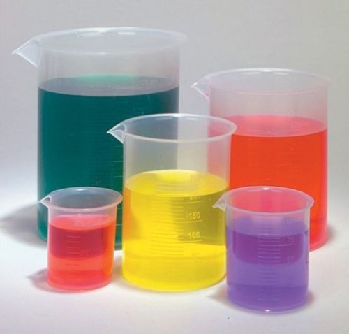 NEW 50ml-1000ml Transparent Plastic Beaker Measuring Cup Kitchen Lab Tool ZZ
