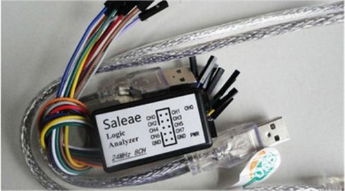 USB Logic Analyzer Device Set USB Cable 24MHz 8CH 24MHz for ARM FPGA M100