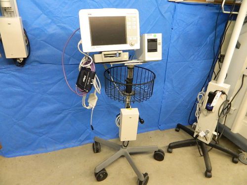 Drager infinity gamma x xl patient monitor w/masimo set spo2 and docking station for sale