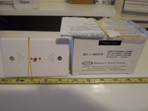 Lvs epc-1-120v/277v emergency power control 20a transfer relay flush mount led for sale