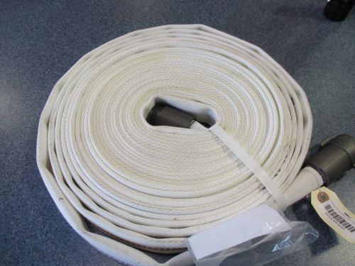 Snaptite 187 forestry hose type 8f 1&#034; x 50&#039; white mildew-treated, 1&#034; nh aluminum for sale