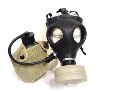 Israeli civilian gas mask with nato filter and insulated canteen for sale