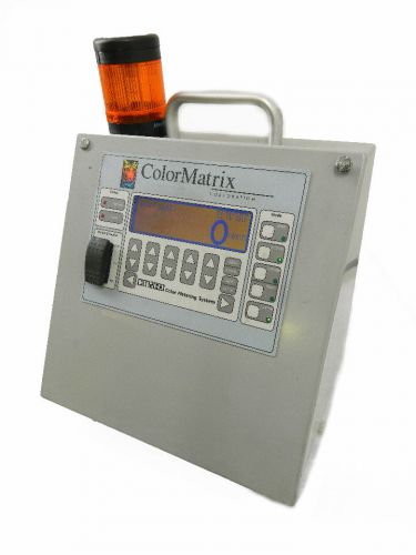 Colormatrix cm2000 color metering system, dosing pump 120vac injection molding for sale