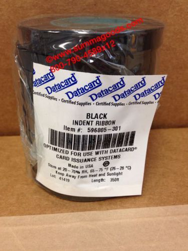 DATACARD 150i  Black Rear Indent 350ft 596805-301 10 PACK *** Genuine ***
