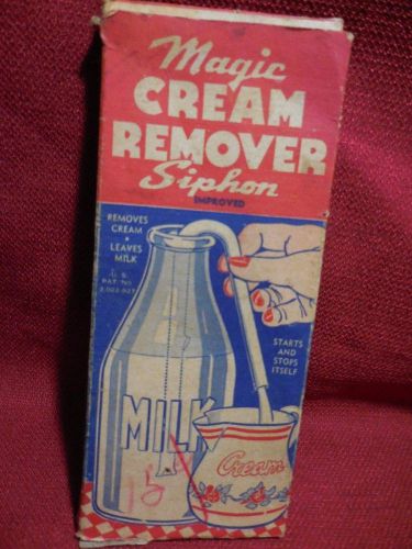 Vintage Magic Cream Remover Separator SIPHON Merit Manufacturing Co