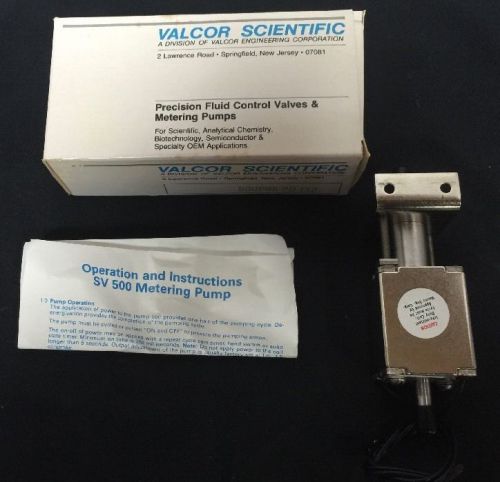 Brand New Valcor Scientific SV500P95-2D-J32 Metering Pump NIB