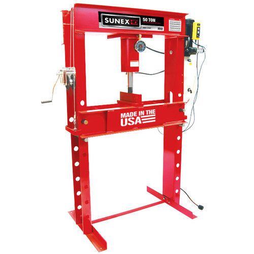 Sunex hd 50 ton electric hydraulic shop press 5750ep new for sale