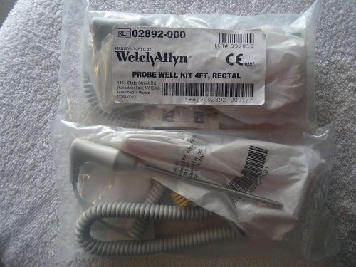 WELCH ALLYN # 02892-000 THERMOMETER PROBE &amp; KIT 4&#039; RECTAL FOR 690/692  NEW