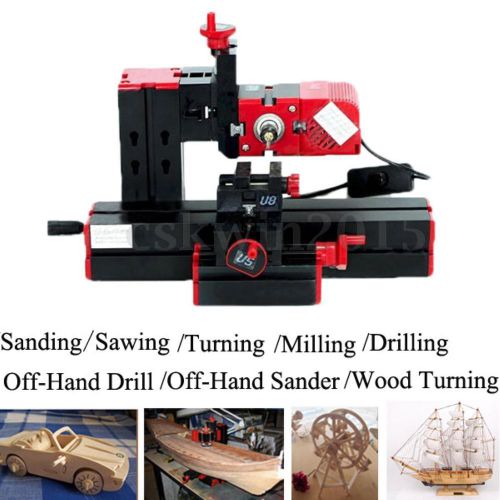 6 in 1 multi metal mini wood lathe motorized jig-saw grinder driller milling for sale