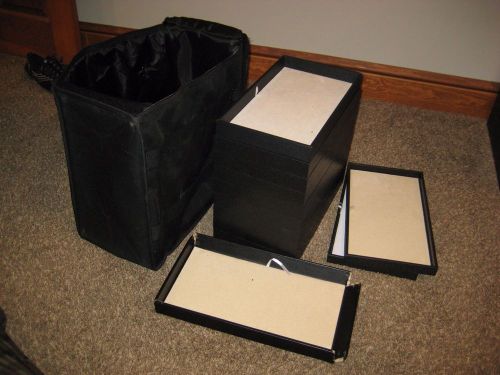 Jewelry Display Travel Sales Storage Case with 12 Trays &amp; Pads