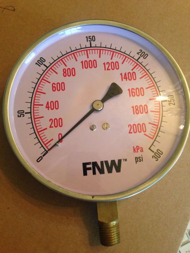 FNW Pressure Gauge FNWGO 300R 0-300 PSI