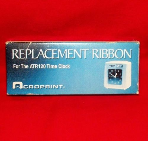 Acroprint  ATR120 Time Clock Replacement Ribbon ATR122 - New! PN 39-0127-000