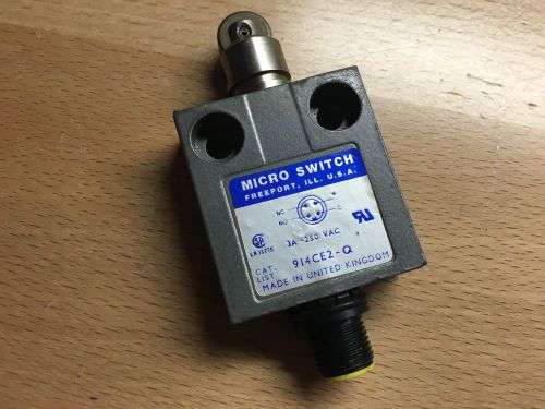 Honeywell Microswitch 914CE2-Q Limit Switch 5a 250vac Roller Plunger