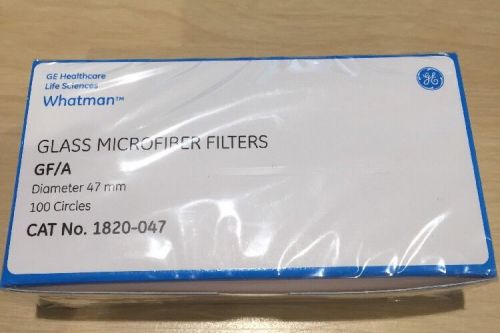 WHATMAN 1820-047 Glass Microfiber Filter,GF/A,47mm,PK100