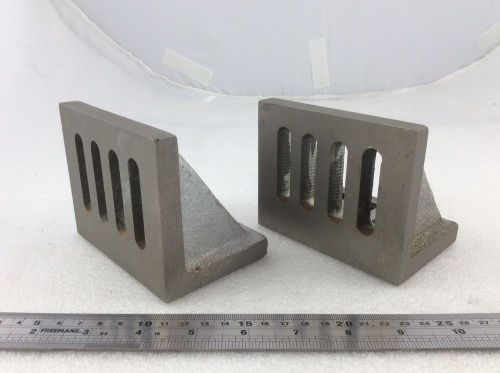2 MACHINIST SLOTTED ANGLE PLATES