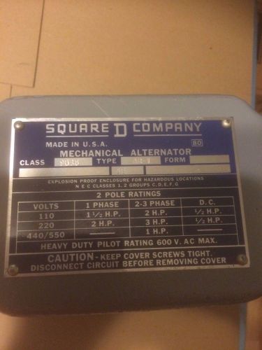 Square D Mechanical Alternator 9038 AR-1