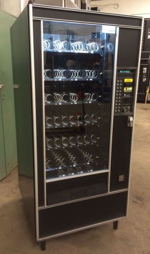 AP Snackshop 112 Chiller 4 Wide Snack Machine Great Condition W/LED Light