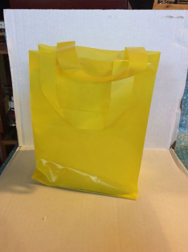 Perfectly Posh Yellow Frosted Plastic bags 25 (8x5x10&#034;) FREE SHIP