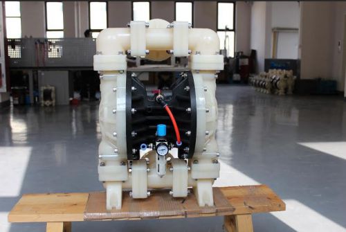 NEW Double Diaphragm 2&#034; Air Poly Pump Includes Mini Air Pressure Regulator
