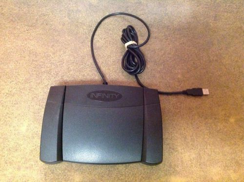 INFINITY USB FOOT CONTROL TRANSCRIPTION PEDAL IN-USB-2-NO BOX. Working Condition