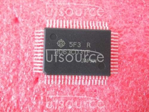 5PCS HD63C03YF  Encapsulation:QFP-64,8-Bit Microcontroller