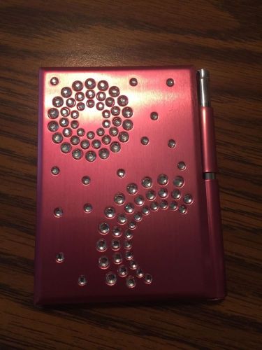 Glamorous Memo Pad with pen and mirror, Avon, Pink