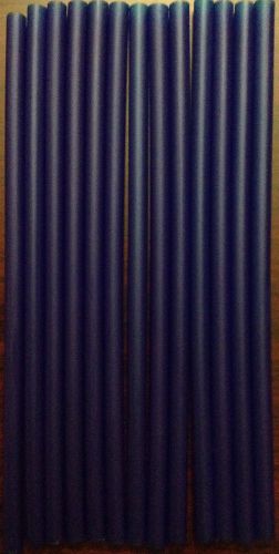 JUMBO FAT BLUE Malt Straws 35ct. unwrapped 8&#034;x5/16&#034; THICK Shake Smoothie Slurpie