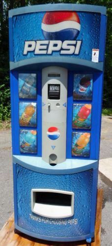 Pepsi Soda Vending Machine Dixie Narco Bubble Front 504P With Bill Acceptor